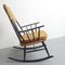 Rocking Chair with Yellow Cushions, 1950s, Image 5