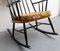 Rocking Chair avec Coussins Jaunes, 1950s 4