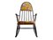 Rocking Chair with Yellow Cushions, 1950s 11