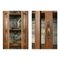 Vintage Wood & Metal Display Cabinet, 1940s, Image 3