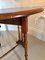 Small Antique Victorian Walnut Drop-Leaf Sutherland Table, Image 6