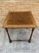 Mid-Century Carved Square Walnut Side Table in the Louis Philippe Style 3