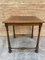 Mid-Century Carved Square Walnut Side Table in the Louis Philippe Style, Image 7