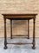 Mid-Century Carved Square Walnut Side Table in the Louis Philippe Style 5