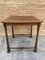 Mid-Century Carved Square Walnut Side Table in the Louis Philippe Style 6