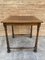 Mid-Century Carved Square Walnut Side Table in the Louis Philippe Style, Image 6