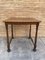 Mid-Century Carved Square Walnut Side Table in the Louis Philippe Style 2