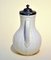 Victorian Salt Glazed White Ironstone Coffee Pot with Pewter Lid, 1870s, Image 2