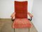 Italian Velvet Lounge Chair, 1940s 5