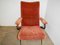 Italian Velvet Lounge Chair, 1940s, Image 5