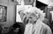 Marilyn In Grand Central Station Silver Gelatin Resin Print, Framed In Black by Ed Feingersh for GALERIE PRINTS 1