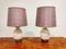 Ceramic Pineapple Table Lamps, 1960s, Set of 2 1