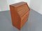 Teak Tambour Secretaire from Dyrlund, 1960s, Imagen 9