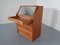 Teak Tambour Secretaire from Dyrlund, 1960s, Imagen 16