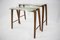 Tables Gigognes Mid-Century en Bois Organique, 1950s, Set de 2 2