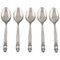 Acorn Children's Spoons in Sterling Silver by Georg Jensen, 1940s, Set of 5 1