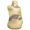 Bottle-Shaped Sculptural Vase in Golden Stoneware by Christina Muff 1