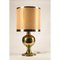 Goldene Messing Lampe, 1980er 1