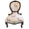 Antique 19th Century Carved Walnut Ladies Chair 1
