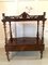 Antique Victorian Inlaid Burr Walnut Whatnot 2