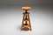 Scandinavian Pine Architect Stools, 1970s, Set of 3, Image 8