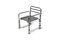 Postmodern Rietveld Style Chromed Metal Lounge Chair, 1980s 1