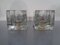 Würfelförmige Lampen aus Glas von Peill & Putzler, 1970er, 2er Set 1