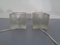 Glass Cube Lamps from Peill & Putzler, 1970s, Set of 2 1