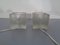 Lampes Cube en Verre de Peill & Putzler, 1970s, Set de 2 1