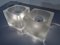 Lámparas cúbicas de vidrio de Peill & Putzler, años 70. Juego de 2, Imagen 15