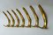 Viennese Aluminum Wall Hooks, 1960s, Set of 7, Image 2