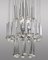 Lámpara colgante de acero y vidrio de Gaetano Sciolari, años 60, Imagen 10