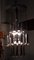 Lámpara colgante de acero y vidrio de Gaetano Sciolari, años 60, Imagen 5