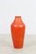 Large Vintage Orange Ceramic Vase, Image 1
