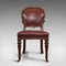 Walnut & Leather Side Chairs, Set of 2 4