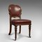 Walnut & Leather Side Chairs, Set of 2 2