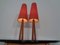 Mid-Century Filigree Danish Teak Table Lamps, 1950s, Set of 2 9