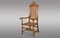 Antique Spanish Carved Walnut Armchair, Image 1