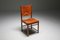 Chaises de Salon en Cuir Cognac, 1960s, Set de 4 5