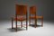 Esszimmerstühle aus Cognacfarbenem Leder, 1960er, 4er Set 11