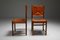 Cognac Leather Dining Chairs, 1960s, Set of 4 2