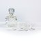 Czechoslovak Glass Decanter with Shot Glasses Set, 1920s, Set of 6, Image 1