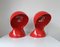 Lampes de Bureau Dalu Vintage Rouge par Vico Magistretti pour Artemide, 1960s, Set de 2 10