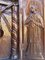 Trittico religioso in legno di noce intagliato a mano, Francia, fine XIX secolo, Immagine 8