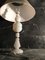 Large White Glass Table Lamp, 1970s, Image 6