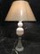 Large White Glass Table Lamp, 1970s 14