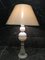 Large White Glass Table Lamp, 1970s 20