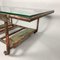 Vintage Industrial Iron and Glass Coffee Table, 1950s, Image 3