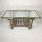 Vintage Industrial Iron and Glass Coffee Table, 1950s, Image 2