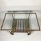 Vintage Industrial Iron and Glass Coffee Table, 1950s, Image 5